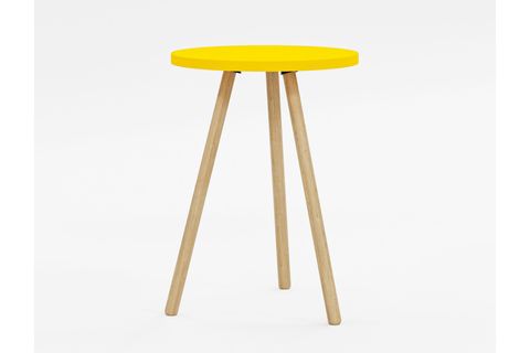 YURİ YUVARLAK YAN SEHPA, SARI