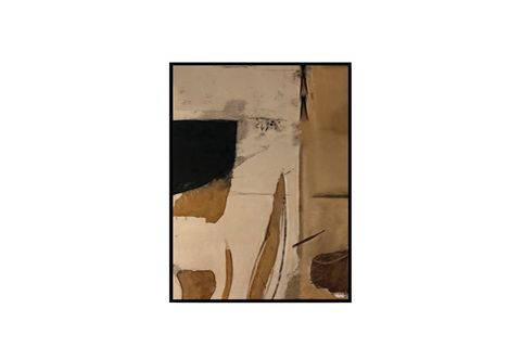 SOYUT YAĞLI BOYA DOKULU TABLO, KAHVE, 90X120 CM