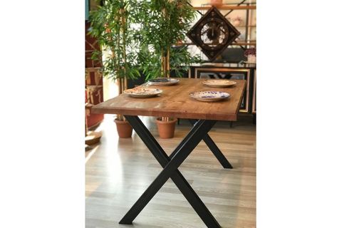 WOODEN DUMANO X MASA, CEVİZ, 120X80