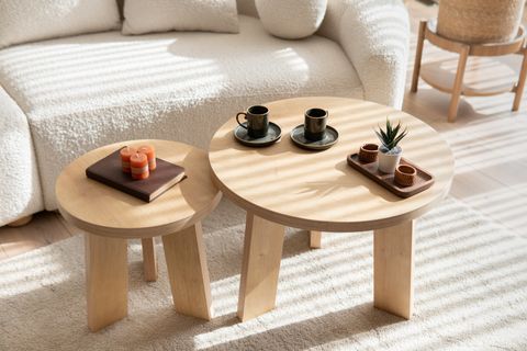 GİRONA İKİLİ OVAL ORTA SEHPA TAKIMI, MEŞE