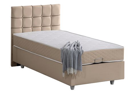 TAVİRA BAZA BAŞLIK VE LETTO YATAK SETİ, BEJ, 90X190