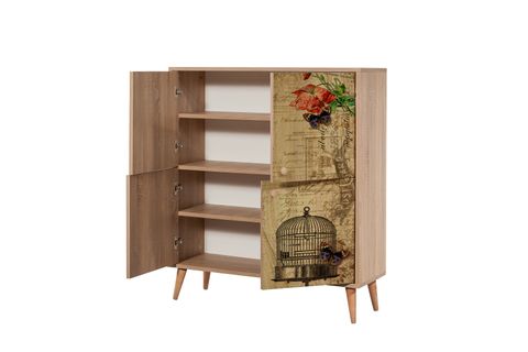 MULTİKABİN GARDEN AYAKKABILIK ANTRE TAKIMI, SONOMO TAŞ RENGİ