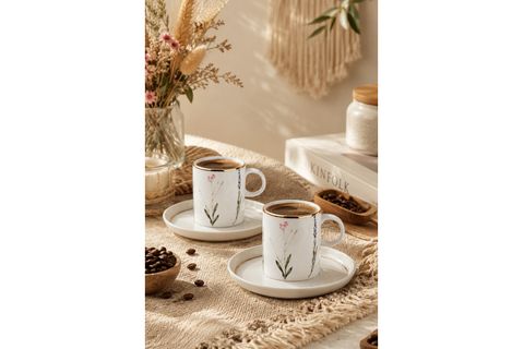 PORLAND BOTANİCAL KAHVE TAKIMI 4 PARÇA