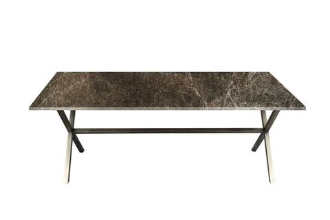 MARRON EGİNA MERMER MASA, 200X100
