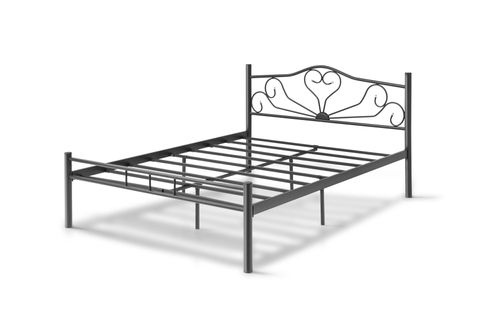 EVGER METAL KARYOLA, K50, SİYAH, 140X200