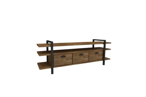 ARNETTİ LUCCA AHŞAP TV SEHPASI, CEVİZ