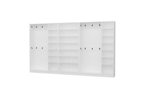 KALE210 8 KAPAKSIZ 4 BÖLME RAF PORTMANTO, BEYAZ