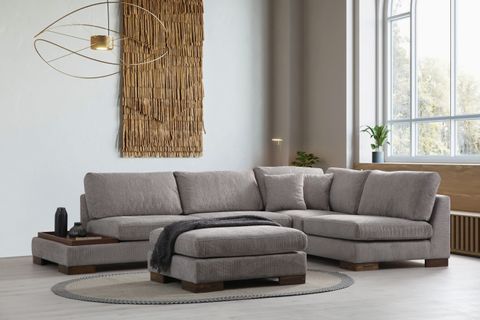 TULİP PUF, ŞÖNİL, GRİ