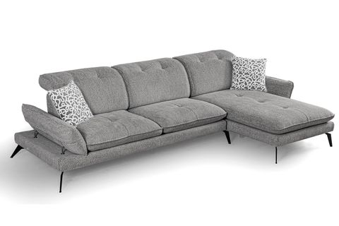 COSY KÖŞE KOLTUK, METAL AYAK, SAĞ KÖŞE, KÜL GRİ