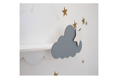 BULUT RAF BEYAZ GRİ BEYAZ, AHŞAP