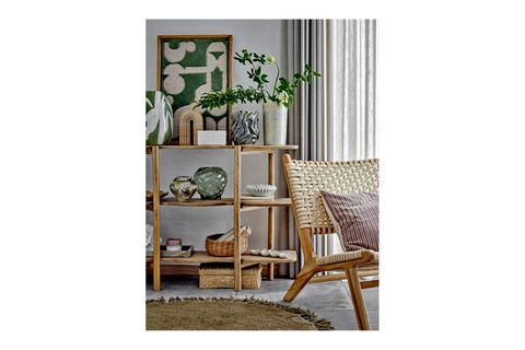ORGANİK ŞEKİLLİ GRİ VAZO MODERN SALON KONSOL SEHPA DEKORU