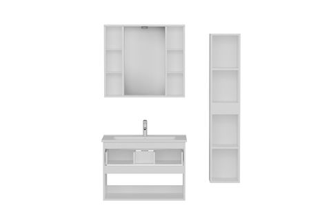 NİKA BANYO DOLABI AS2K1Ç70, BEYAZ, 85 CM