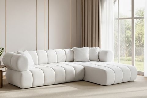 HELSİNKİ SAĞ KÖŞE KOLTUK, BEYAZ