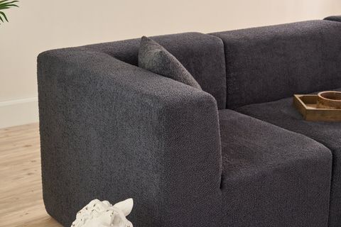 RAKS SERİSİ MODULER FULL SÜNGER KÖŞE KOLTUK, SAĞ VE SOL, ANTRASİT