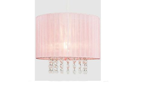 BAŞAK KUMAŞ TAŞLI AVİZE, PEMBE