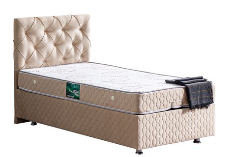 VİTA BAZA BAŞLIK VE COMFORT YATAK SETİ, BEJ, 160X200