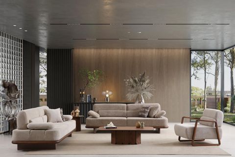 LUPE ÜÇLÜ KOLTUK, KAHVE