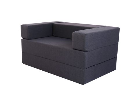 COMFY ÇİFT KİŞİLİK YATAK OLABİLEN KOLTUK, GRİ