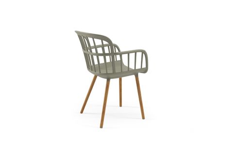 NEVA WOODEN KOLTUK, GRİ