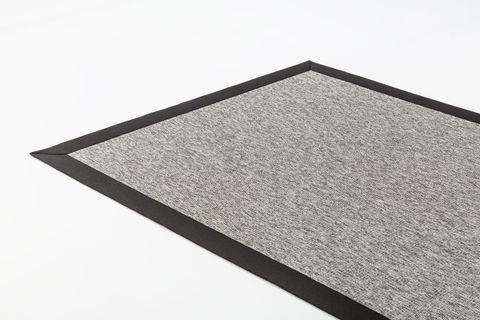 SİSAL HALI 730436 SİYAH KETEN JÜT HASIR GÖRÜNÜMLÜ KOLAY TEMİZLENEN HAV TOZ VERMEZ BORDÜRLÜ SİSAL HALI 200X300