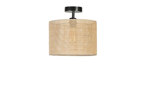 ÖRGÜLÜ RATTAN ABAJURLU PLAFONYER AVİZE