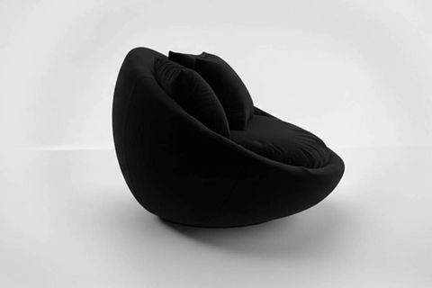 RUBY YUVARLAK DÖNER BERJER, SİYAH