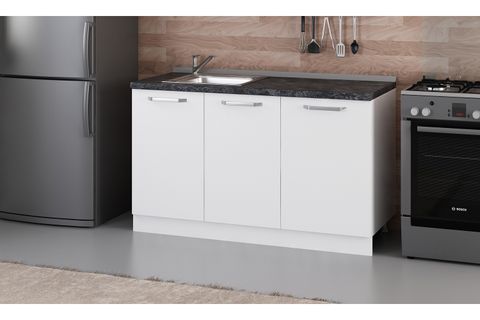 MİNAR 140 CM MUTFAK DOLABI BEYAZ 140-B2-ALT MODÜL