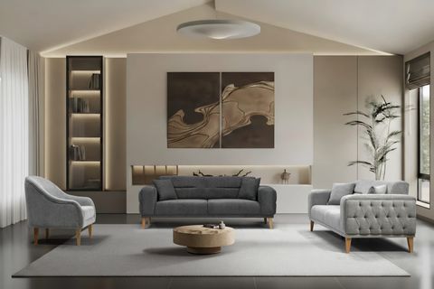 ZEN KANEPE, KOYU GRİ