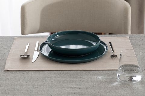 KİTCHEN ESSENTİALS DÜZ AMERİKAN SERVİS, İKİLİ SET, KREM, 35X50