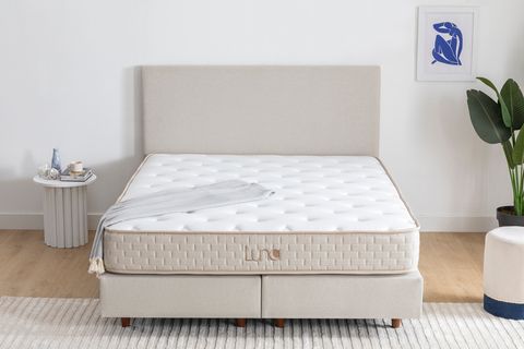 LUNA MİLKY DEPOLAMASIZ SABİT BAZA BAŞLIK YATAK SETİ, KREM, 160X200