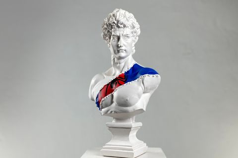 DAVID SPIDER MAN POP ART DEKORATİF ROMA YUNAN HEYKELLERİ