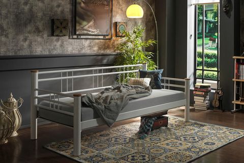 KAPPİS DAYBED METAL KARYOLA, BEYAZ, 90X200
