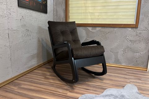 KONTES SALLANAN SANDALYE, ACI KAHVE LAKE SİYAH AYAK