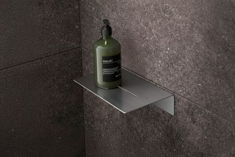 PASLANMAZ ÇELİK MODERN DUŞ RAFI, GÜMÜŞ GRİ, 301510 CM