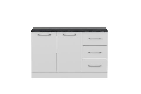 MİNAR 135 CM MUTFAK DOLABI BEYAZ 135-B2-ALT MODÜL