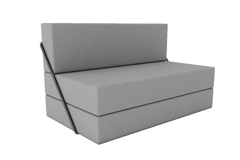 WOODESK KANSAS YATAK OLABİLEN İKİLİ KANEPE, GRİ RENK, CPT9511-200