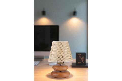 MARS MASA LAMBASI, NATUREL PETEK ABAJURLU