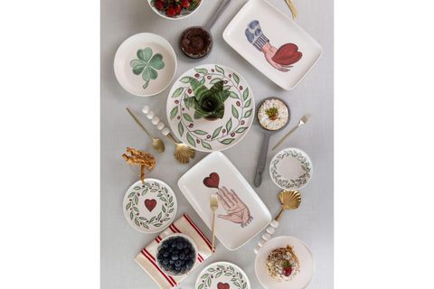 THE MİA LUV DİKDÖRTGEN SERVİS TABAĞI 31X20 CM