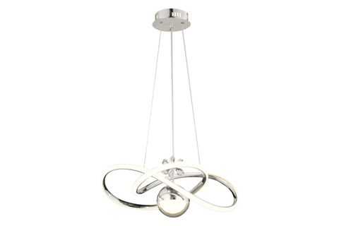 HUGGER TEKLİ LED AVİZE, KROM