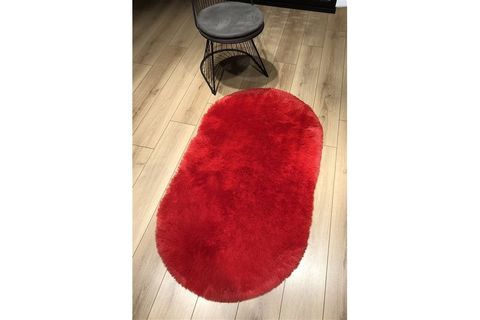 MARKAEV TAVŞAN TÜYÜ KIRMIZI OVAL HALI 70*200