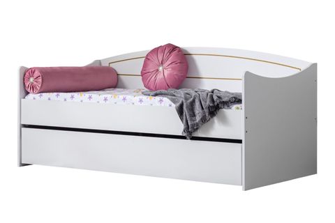 AKASYA YAVRULU KARYOLA, BEYAZ, 90X200