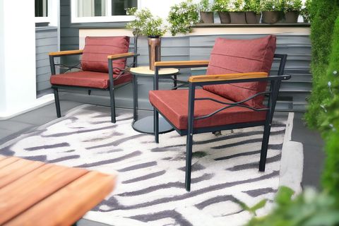 RÜYA BAHÇE BALKON TAKIMI, 1+1, BORDO