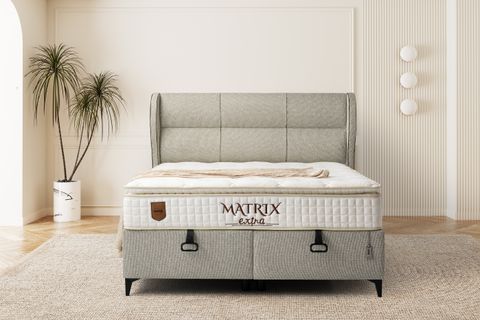 MATRİX EXTRA BAZA BAŞLIK YATAK SETİ, 90X190