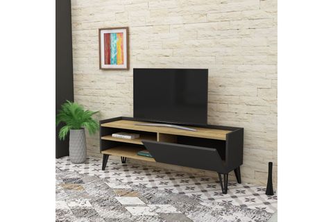 VERONİCA MODERN TELEVİZYON SEHPASI, SAFİRMEŞE ANTRASİT
