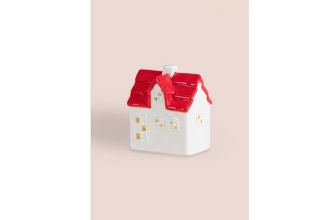 THE MİA DEKORATİF LED IŞIKLI EV BİBLO, 10X7X12 CM
