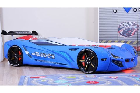 MERCEDES STANDART ARABALI KARYOLA, MAVİ, 90X190