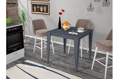 YENİCE MUTFAK MASASI 80 CM ANTRASİT