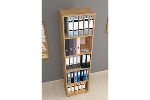 BOFİGO OFİS DOLABI KİTAPLIK, 5 RAFLI, ÇAM
