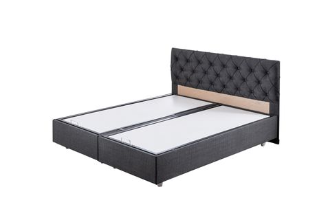 DOLCE BAZA VE BAŞLIK SETİ, ANTRASİT GRİ, 160X200