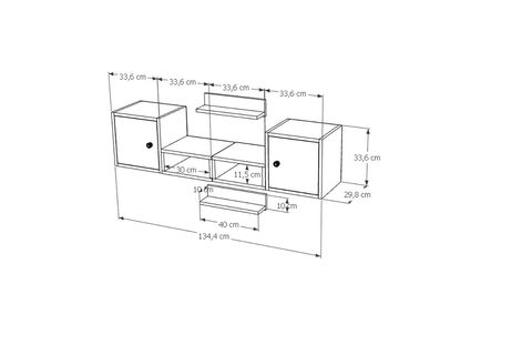 AYDIN KİTAPLIKLI RAF, MST-DVR-1013